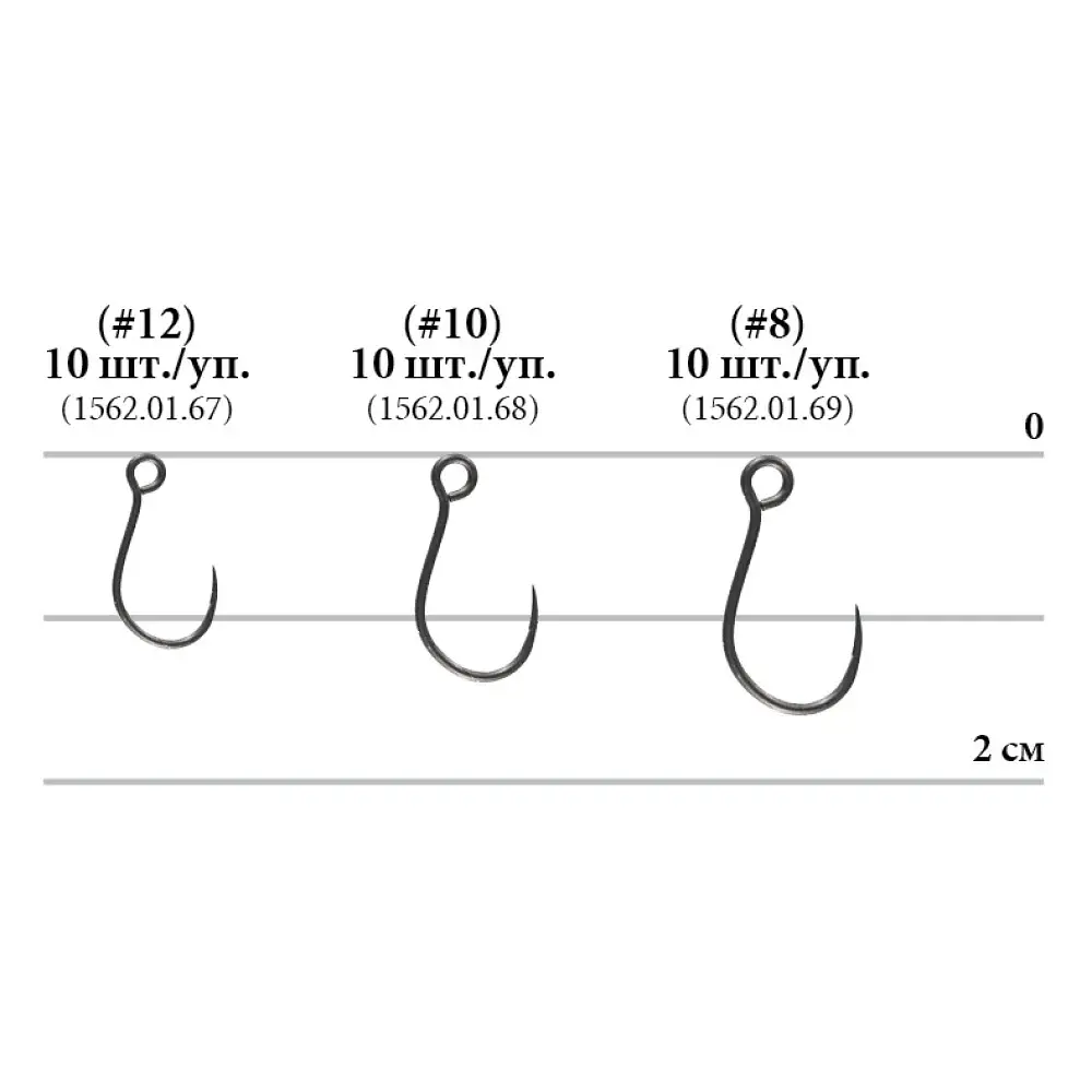 Гачок Decoy AH-3 Area Hook III 12 (10 шт/уп) - фото 2