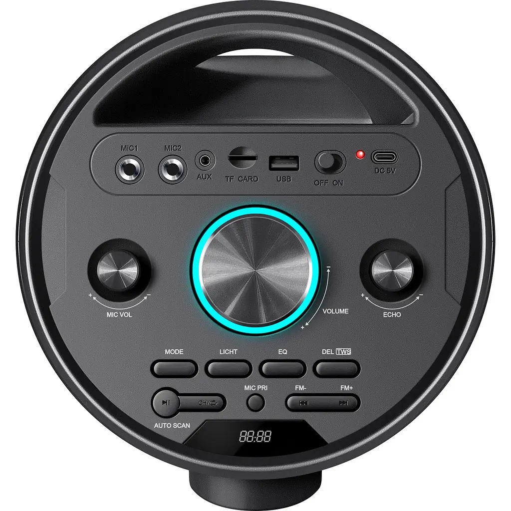 Акустична система 1.0 Defender G78 70Вт BT/TF/USB/MIC/Light - фото 4
