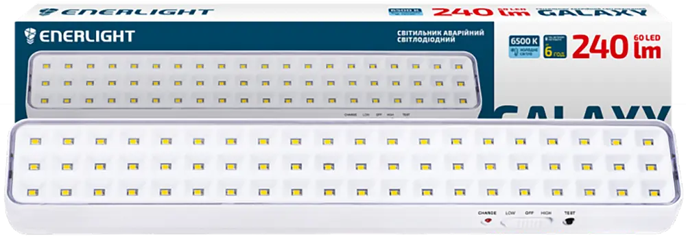 Светильник аварийный Enerlight Galaxy 240 Лм 6500 К Li 3.7 В 2 А/час (GALAXY240SMD20C) - фото 4