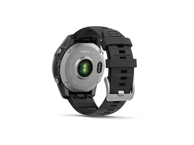 Смарт-годинник Garmin Fenix E 47mm AMOLED Stainless Steel with Black Silicone Band (010-03025-02/00) - фото 7