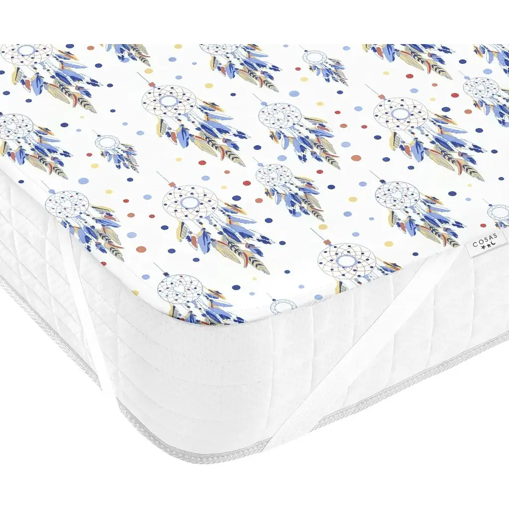 Наматрасник непромокаемый Cosas DreamCatcher 70х120 см голубой (WaterSheet_DreamCatcher_120) - фото 4