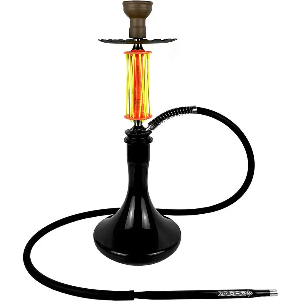 Кальян Trumpet Hookah Rider W-40 Yellow-Orange (колба Craft Black) - фото 2