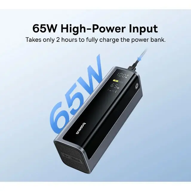 Внешний аккумулятор Baseus EnerGeek GP12 20800mAh 145W Black (P10082109813-00) [152269] - фото 7