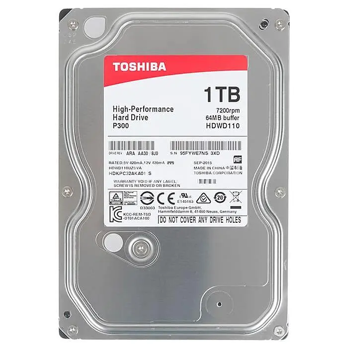 Жорсткий диск Toshiba 3.5 1Tb P300 (HDWD110UZSVA) Б/в