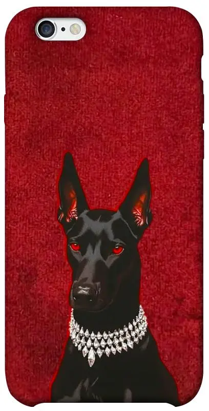TPU чохол Demsky Premium doberman для Apple iPhone 6/6s (4.7")