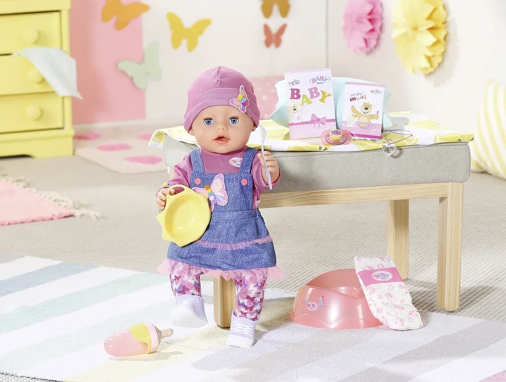 Кукла Baby Born Нежные объятия Джинсовый лук, с аксессуарами, 43 см (831298) - фото 3