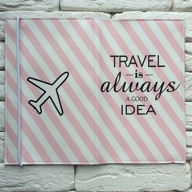 Тревел-кейс Travel is always a good idea (смужка) екошкіра - фото 2