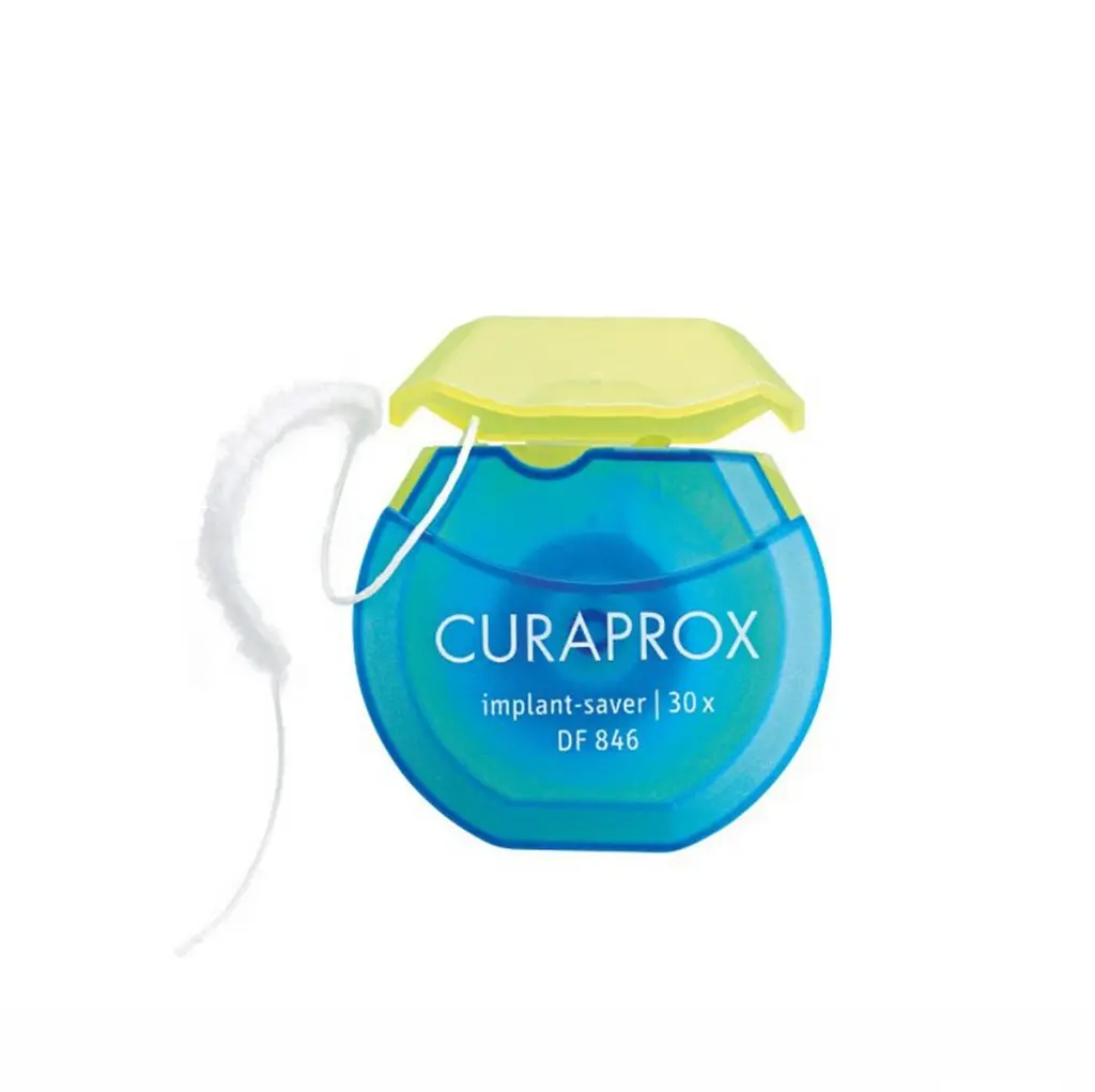 Нитка міжзубна нейлонова Curaprox Implant-saver DF 846 для імплантів, 30 м - фото 4