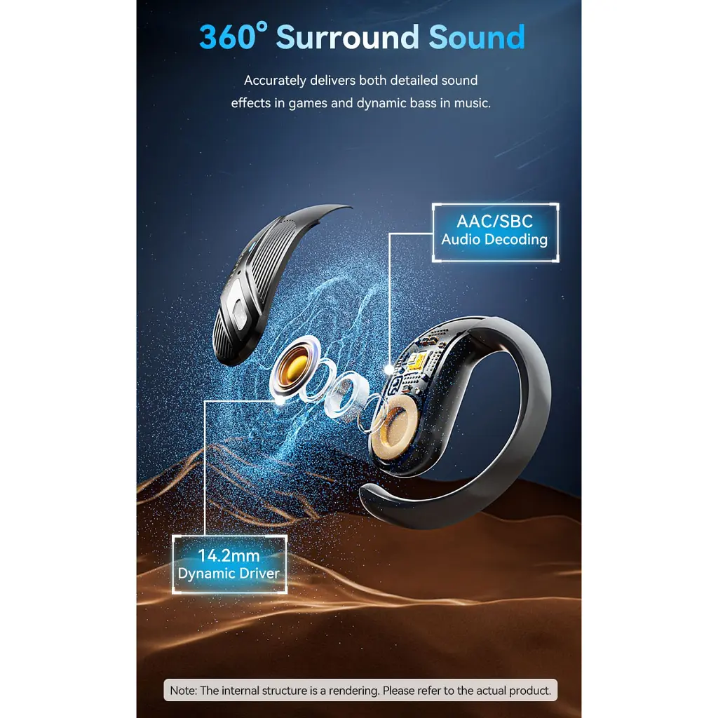 Навушники Vention OpenBeat O12 Black (NBUB0) - фото 3