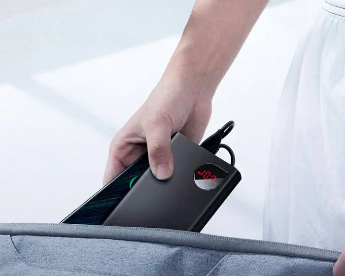 Power Bank Baseus Adaman Metal Digital 20000mAh 22.5W (P10021502112-01) (PPADM20S) Black EU - фото 7