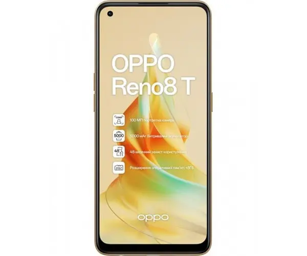 Телефон Oppo Reno 8T 8/128GB Sunset Orange - фото 3