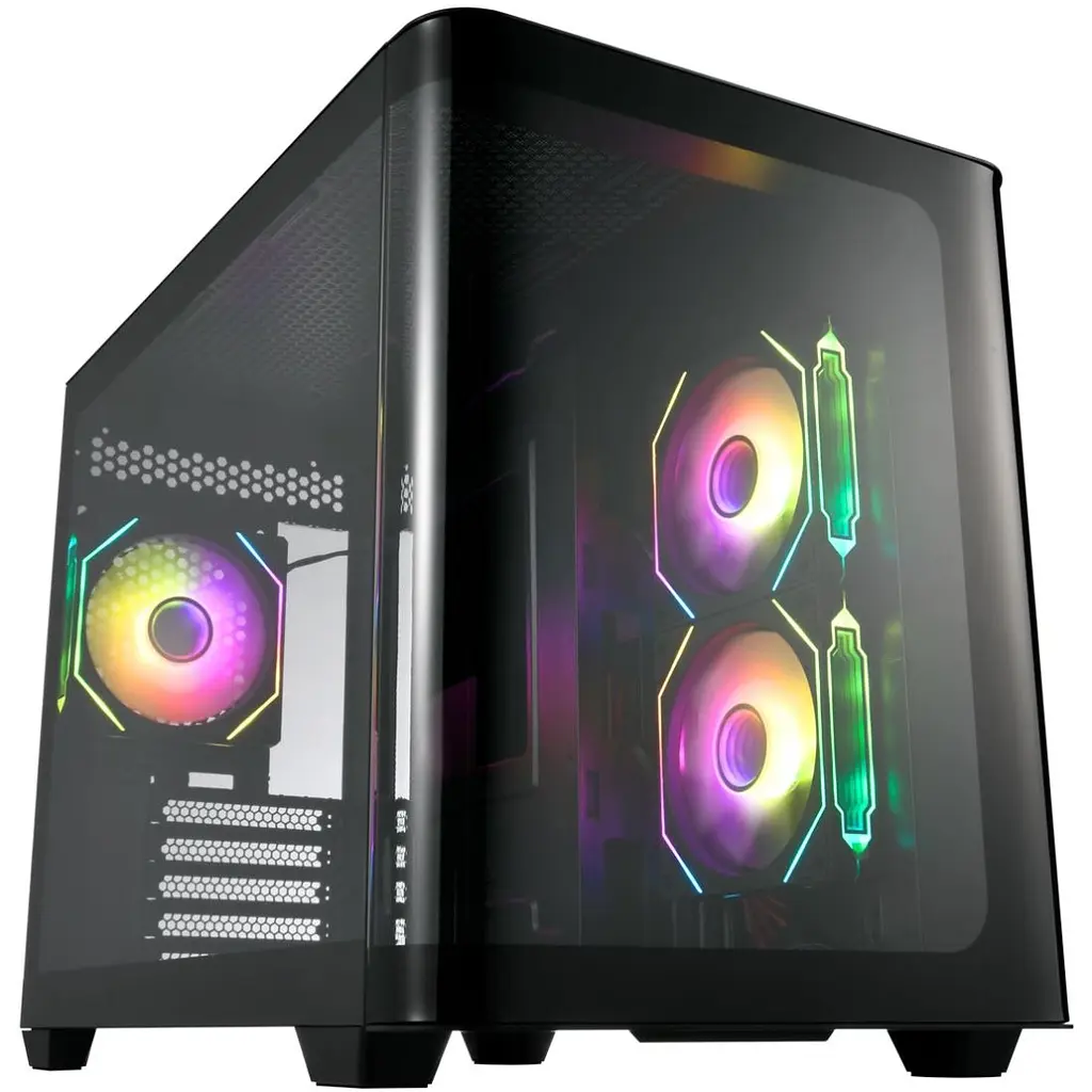 Корпус FSP S380-BA без БЖ mATX Black (S380-BA) - фото 3