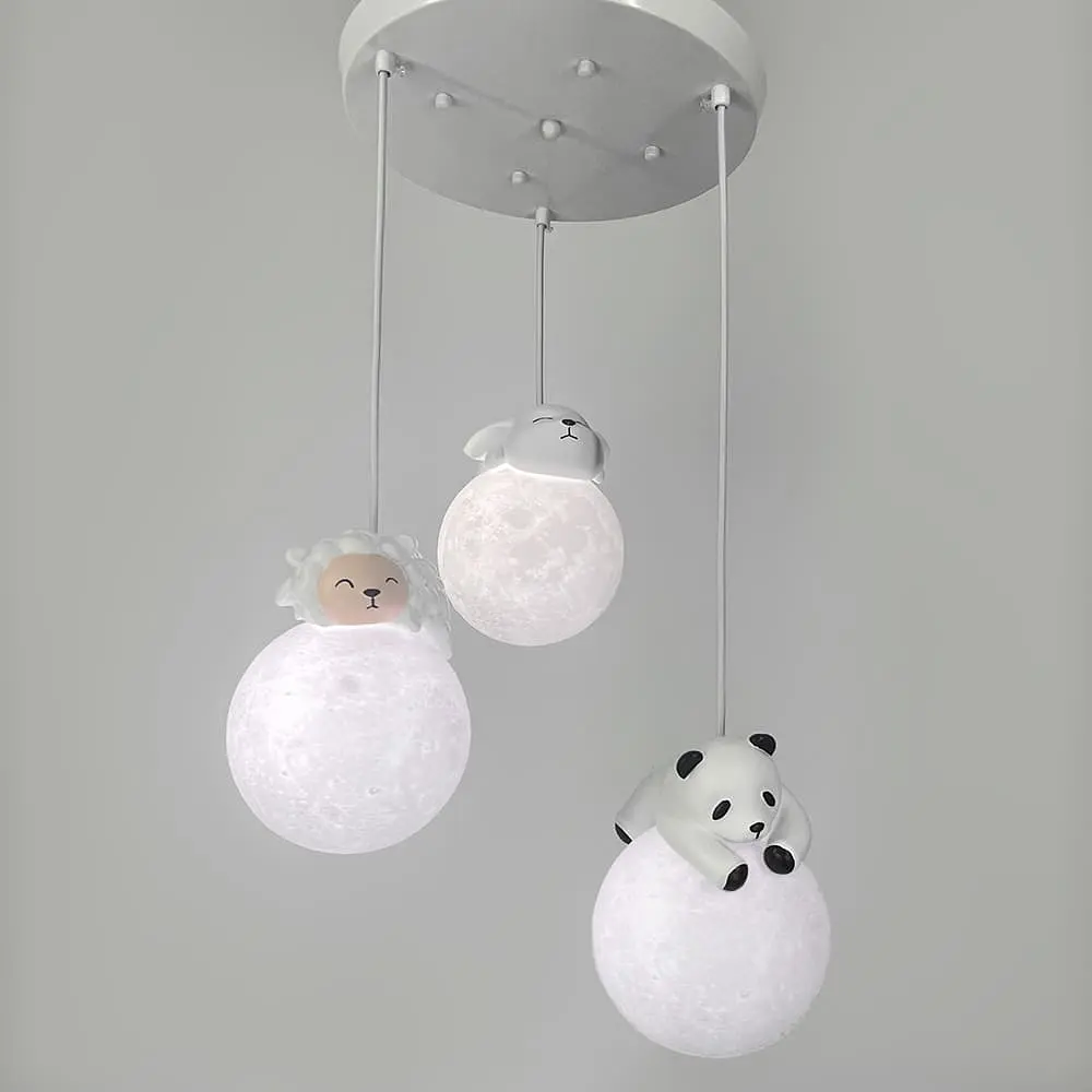 Світильник із трьома підвісними фігурками | Арт. SGJ18/3 | Line F - фото 2