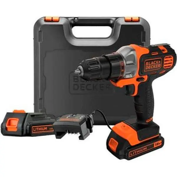 Дрель-шуруповерт Black+Decker MT218KB 18V 2x1.5Ah [89313] - фото 7