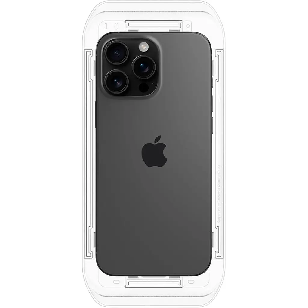 Захисне скло Spigen EZ Fit Glas.tR для Apple iPhone 16 Pro Crystal Clear [AGL07928] 2-Pack [117849] - фото 7