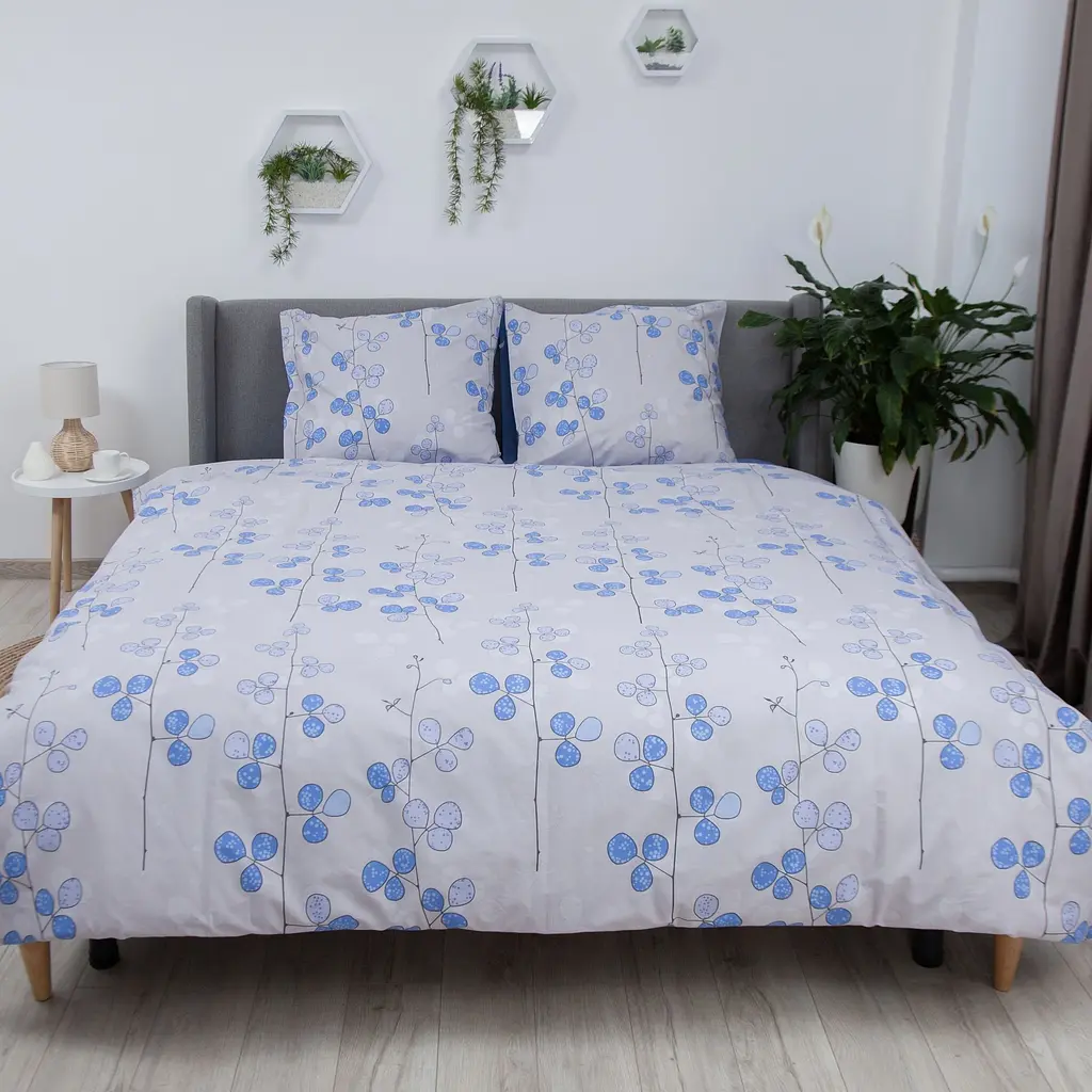 Комплект постільної білизни ТЕП Soft dreams Blue Flowers сімейний (2-03860_29163)