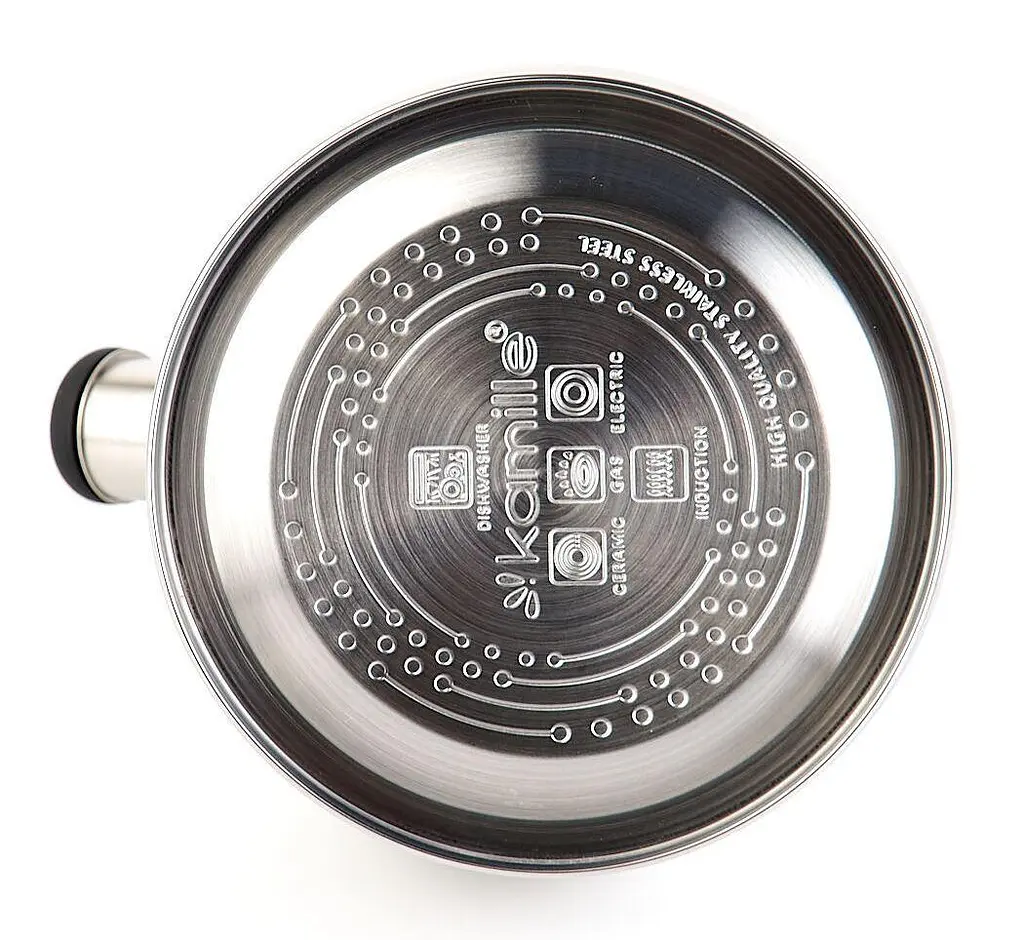 Чайник із свистком Kamille KM-0693BL 2 л чорний - фото 8