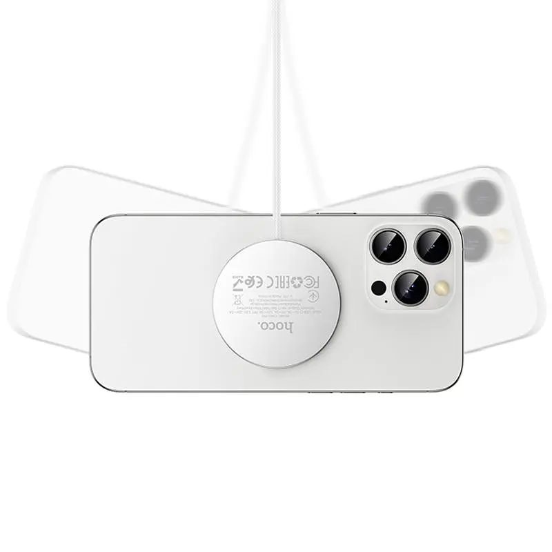 БЗУ Hoco CW63 Pro Fast Qi2 magnetic 25W White - фото 3