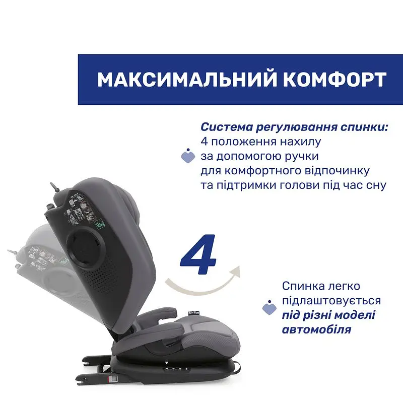 Автокрісло Chicco Fold&Go S i-Size сірий (87117.26) - фото 7