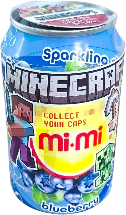 Газований напій Mi Mi Drink Blueberry Minecraft 330мл (8935048613962)
