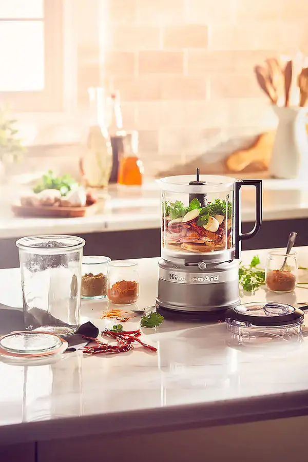Кухонний мінікомбайн KitchenAid чаша 1,2 л 5KFC0516ECU сріблястий - фото 3