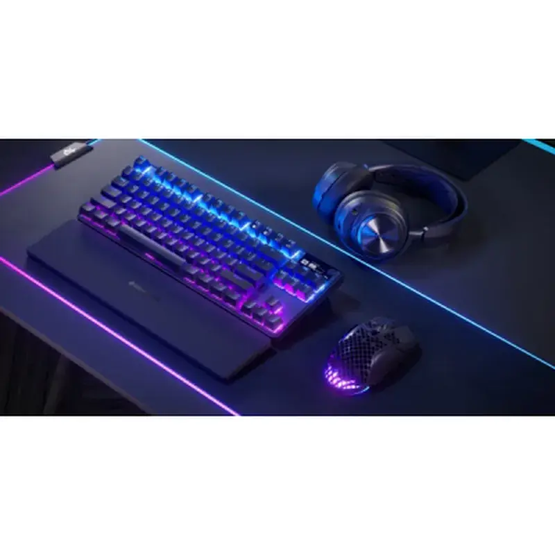 Клавіатура SteelSeries Apex Pro TKL Wireless Gen 3 UA HyperMagnetic OmniPoint 2.0 OLED UA Black (64871) - фото 5