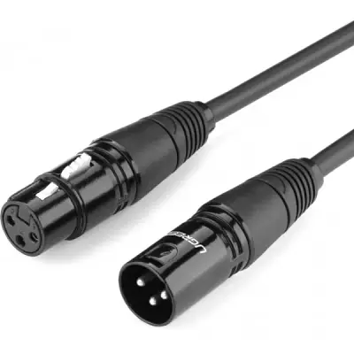 Кабель мультимедійний XLR M to XLR F 2.0m AV130 black Ugreen (20710) - фото 2