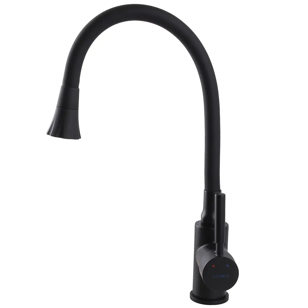 Змішувач для кухні Globus Lux Lazer GLLR-0203SA-BB-B01 Чорний матовий - фото 5