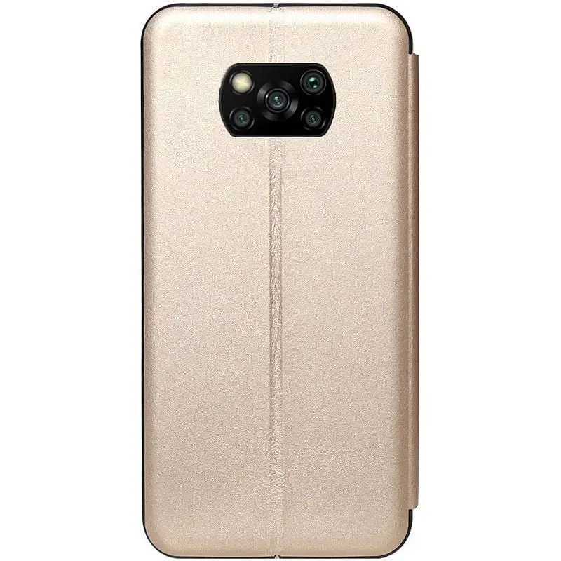 Чохол-накладка Toto Book Rounded Leather Case Xiaomi Poco X3 Gold - фото 2