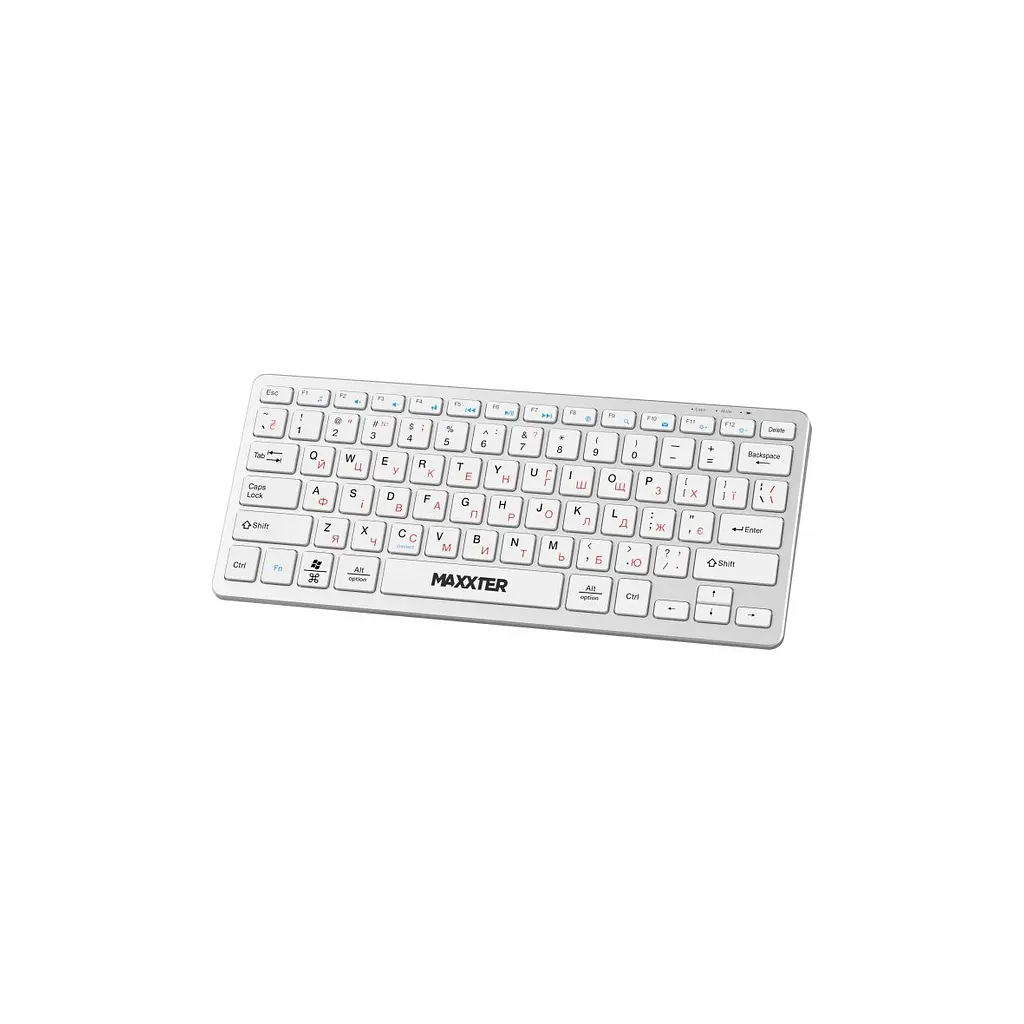 Клавіатура Maxxter KBW-C01S-UA Wireless UA White (KBW-C01S-UA) - фото 2