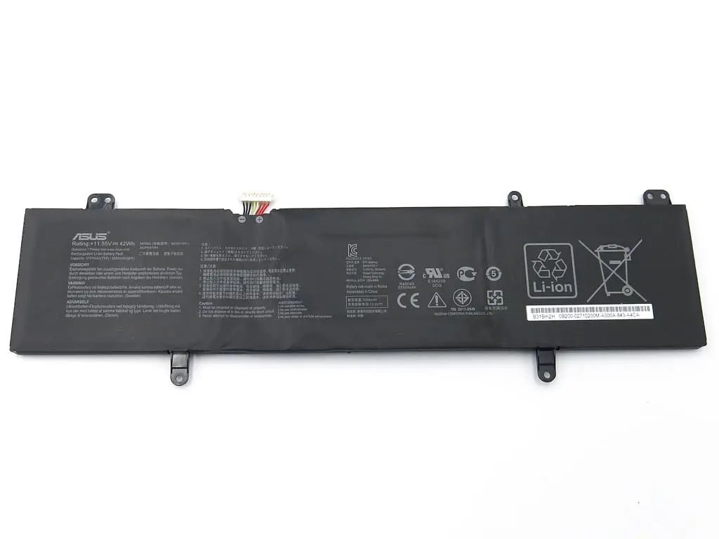 Акумулятор B31N1707 для Asus VivoBook S14 S410UA, S410UN, S410UF, S410UQ, X411U, X441UA, X411UF, X411UN, X411UQ (11.52V 3650 mAh 42Wh) - фото 2
