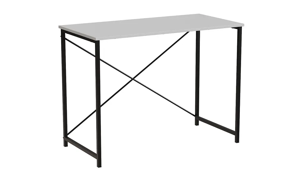 Стіл письмовий Line Лайт Ferrum-decor 750x1000x500 Чорний метал ДСП Білий 16 мм (FRD-104836) - фото 3