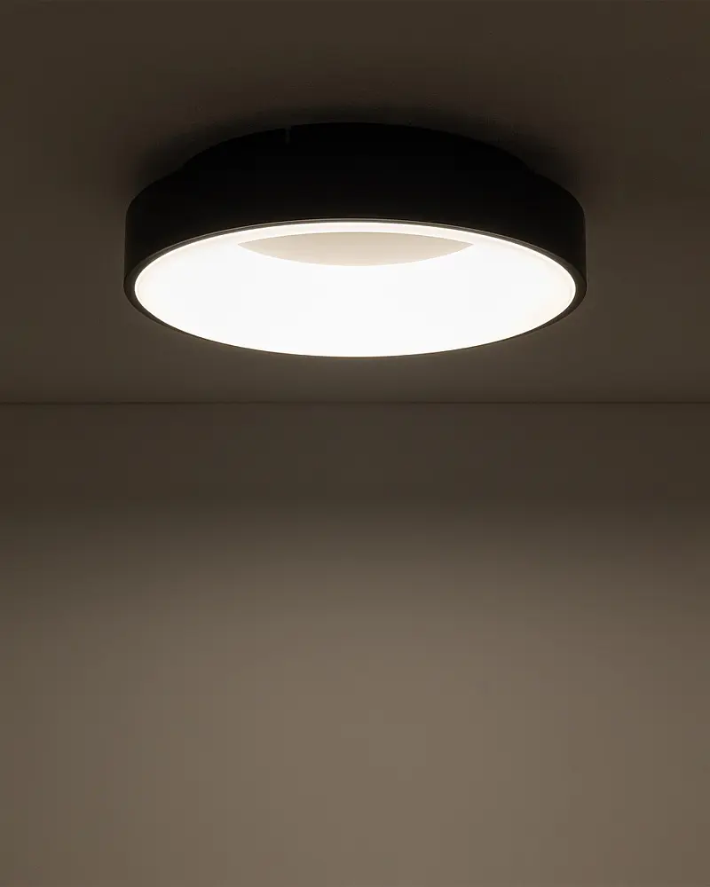 Світильник стельовий Nowodvorski 11206 Nikki Round LED 1x32W 3000K 2600Lm IP20 чорний - фото 2