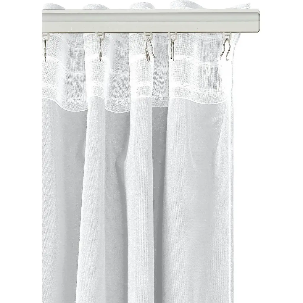 Штори на кухню та в кімнату Cosas SNOW CS1, 180х260 см 2 шт білий (Curtains_01White_DUK_180x260) - фото 5