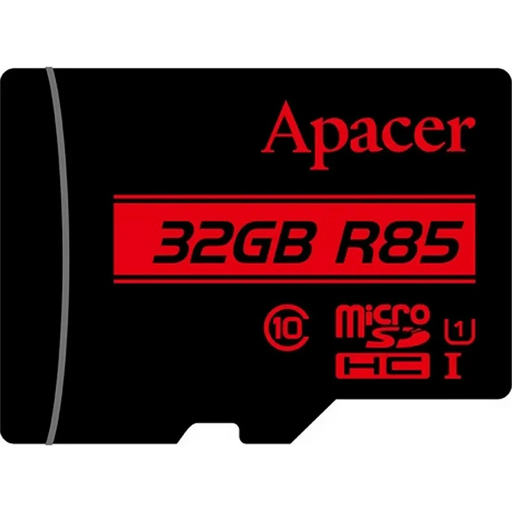 Карта памяти Apacer microSDHC 32Gb Class 10 UHS-I/U1 R85 + SD adapter [AP32GMCSH10U5-R] [107522] - фото 2