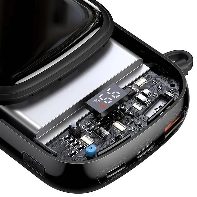 Внешний аккумулятор с дисплеем Baseus Qpow Pro 20000 mAh 22.5W Type-C Edition PPQD060301 черный - фото 6