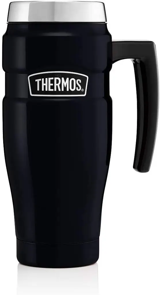 Термокружка з ручкою Thermos Stainless King Travel Midnight Blue 470 ml (160030) - фото 2