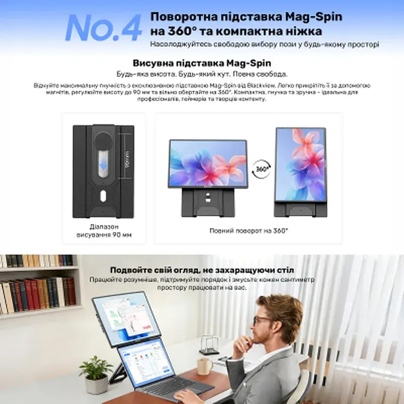 Монітор Blackview Table 9 LCD Monitor 16inch (BVTABLE9) - фото 11