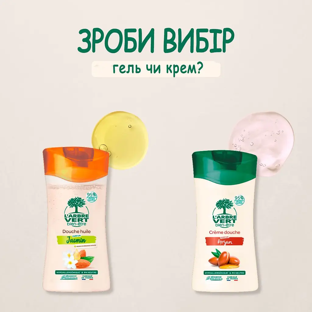 Гель для душа L'Arbre Vert Аргановый 260 мл - фото 3