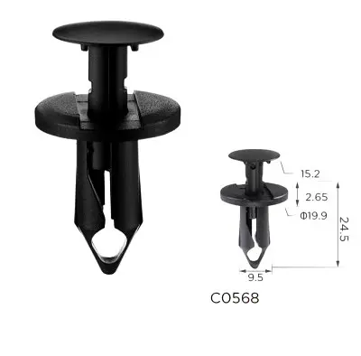 Кліпса розпірні Renault 7701049271 Audi Volkswagen Seat Ford, Chevrolet 21030249 Ford N807389S (C568) - фото 2