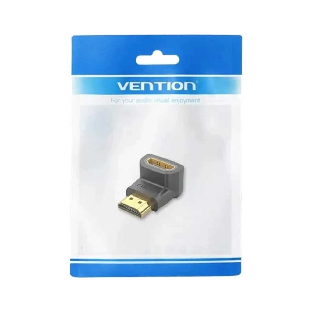 Перехідник HDMI F to HDMI M 90° 4K 60Hz PVC Vention (AIOB0) - фото 3