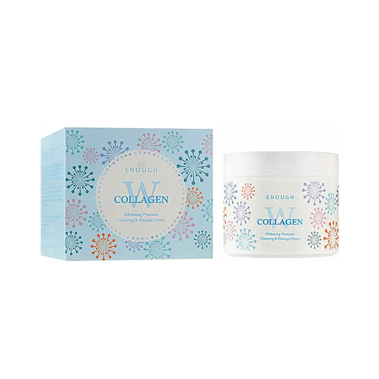 Освітлюючий крем для обличчя з морським колагеном W Collagen Whitening Premium Cream Enough 300 мл - фото 2