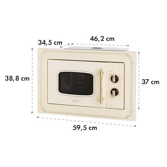 Встраиваемая микроволновка Klarstein Victoria 800 Вт (10032592) - фото 9