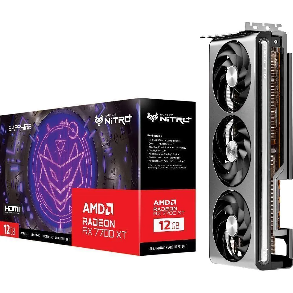 Відеокарта Sapphire Nitro+ Radeon RX 7700 XT 12GB [11335-02-20G] UA [146331] - фото 7