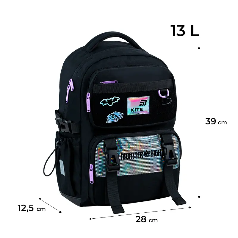 Рюкзак для початкової школи Kite Education 1022 MH Чорний (MH26-1022M) - фото 3