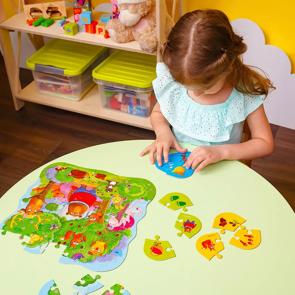 Пазлы Vladi Toys 2 в 1 Волшебный лес, с мини-игрой, 49 элементов (RK1140-01) - фото 5