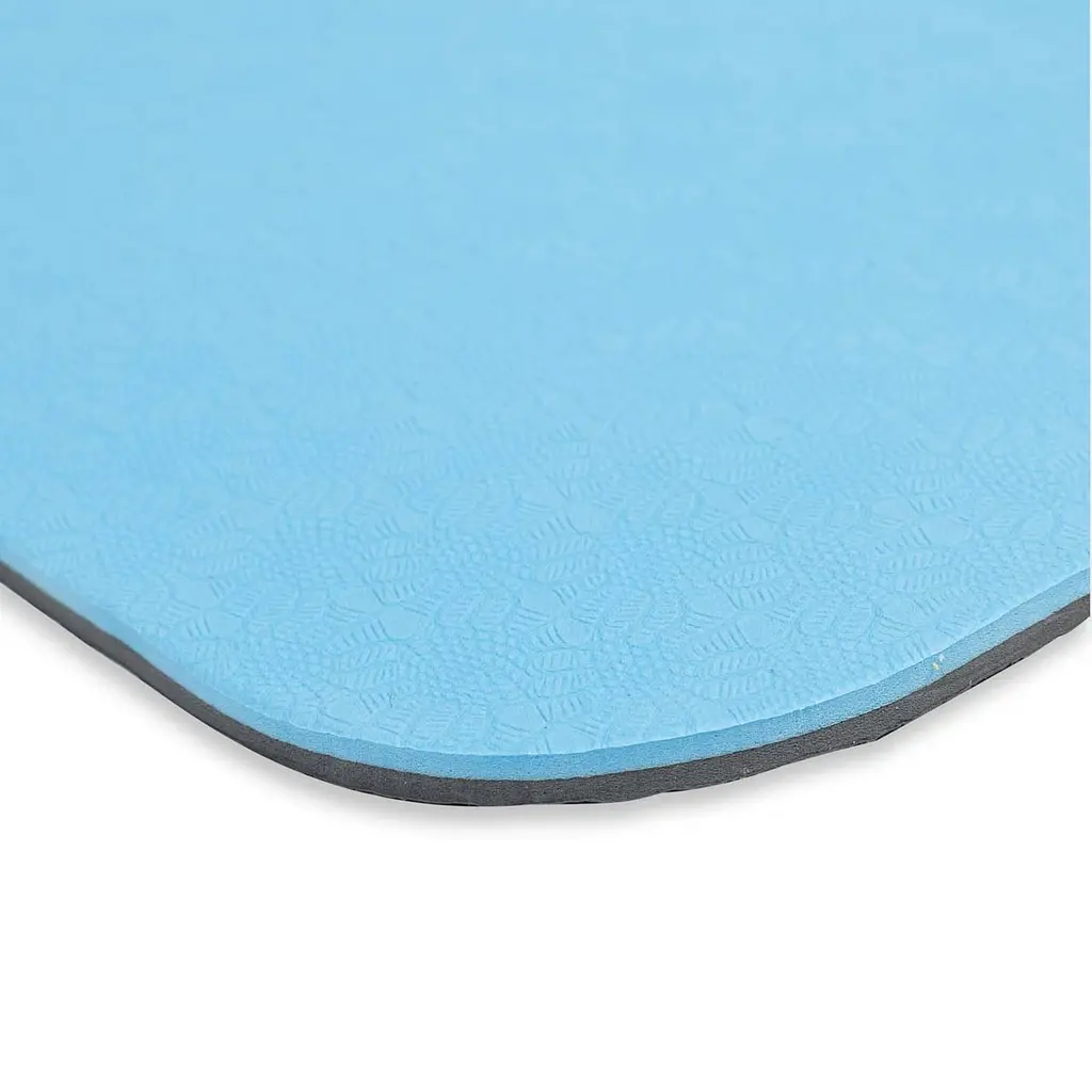Килимок спортивний Toorx Yoga Professional TPE 183 х 60 х 0,6 см для йоги та фітнесу Azzurro/Antracite (MAT-183) - фото 4
