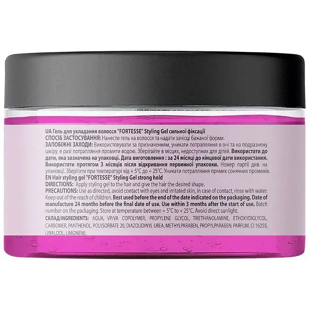 Гель для укладання волосся FORTESSE Styling Gel сильної фіксації 100 мл  - фото 2