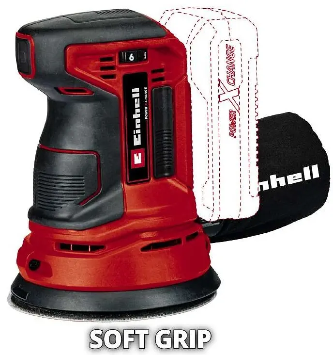 Шліфмашина ексцентрикова акумуляторна TE-RS 18 LI - Solo 18В Einhell teh0025515 - фото 6