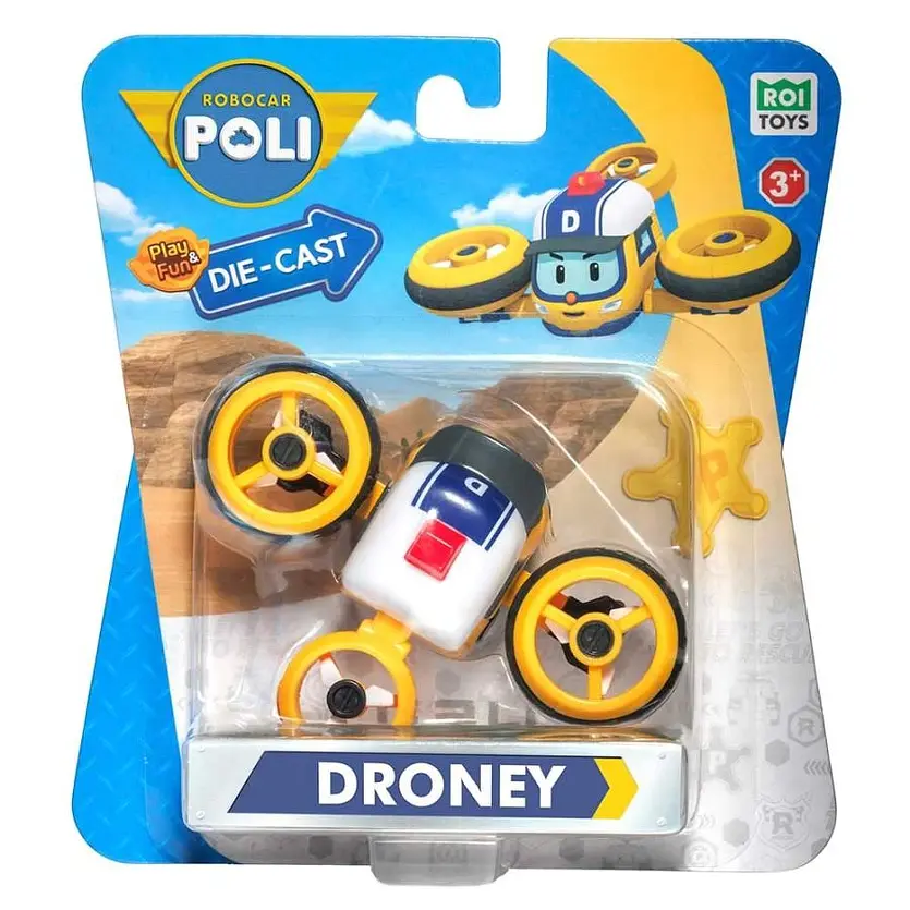 Колекційна машинка Roi Visual Робокар Дроні Die Cast металева (MRT-0612) - фото 2
